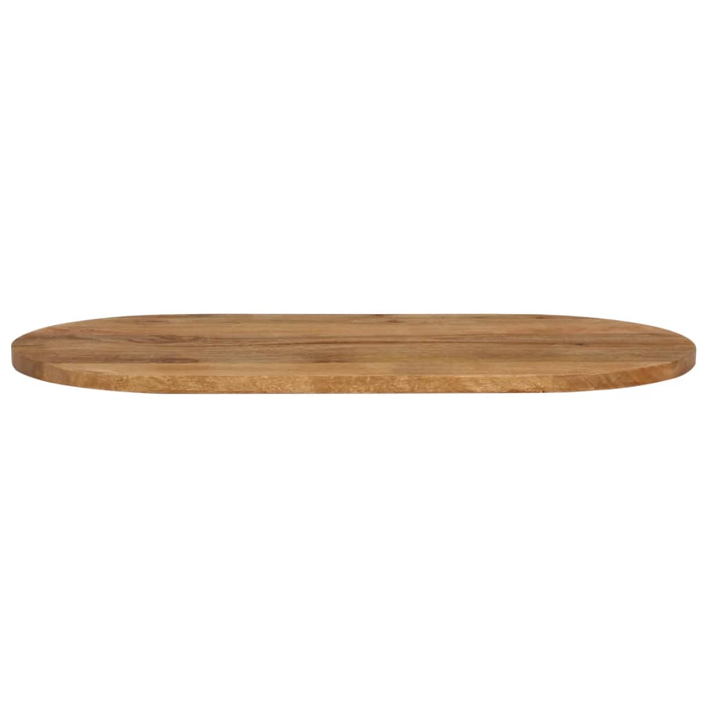 vidaXL Table Top 80x40x3.8 cm Oval Solid Wood Mango 3
