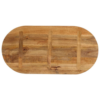 vidaXL Table Top 100x40x3.8 cm Oval Solid Wood Mango 5