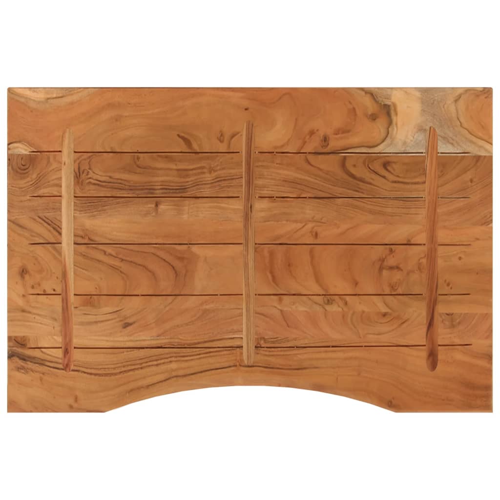 vidaXL Desk Top 90x60x2.5 cm Rectangular Solid Wood Acacia 5