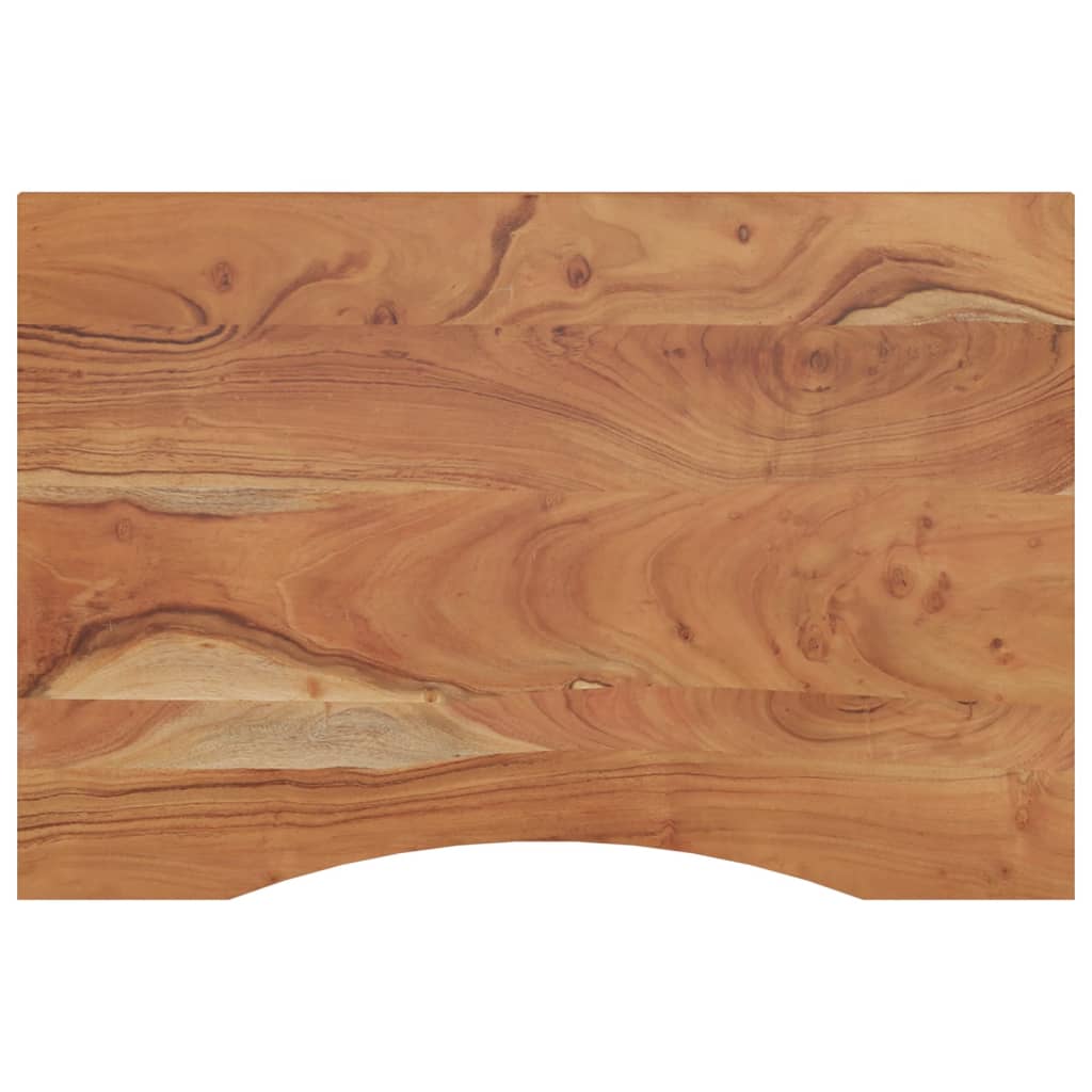 vidaXL Desk Top 100x60x2.5 cm Rectangular Solid Wood Acacia 2