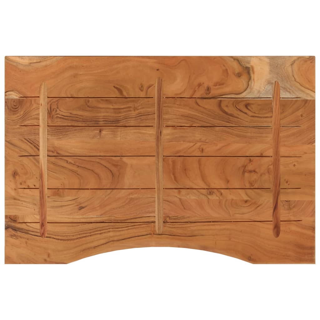 vidaXL Desk Top 100x60x2.5 cm Rectangular Solid Wood Acacia 5