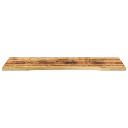 vidaXL Desk Top with Curve 110x50x2.5 cm Solid Wood Rough Mango 3