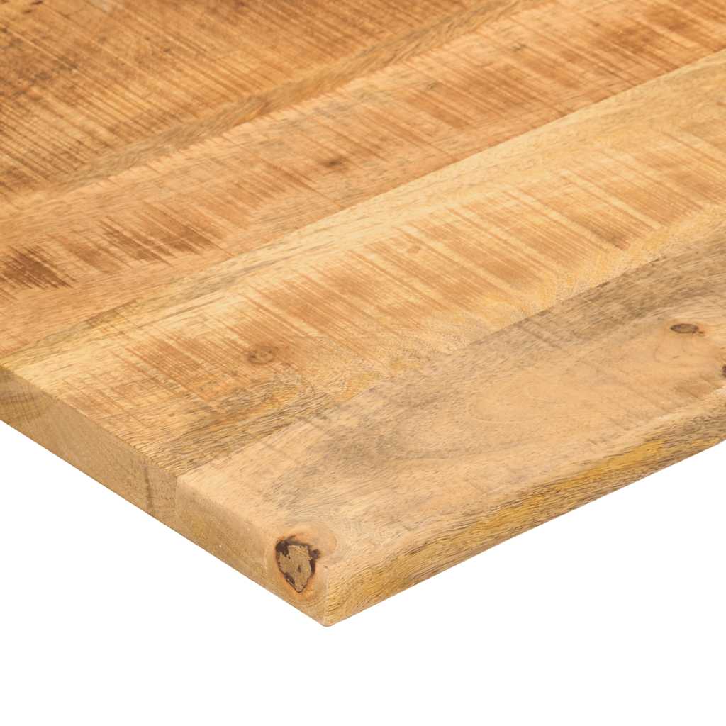 vidaXL Desk Top with Curve 110x50x2.5 cm Solid Wood Rough Mango 6