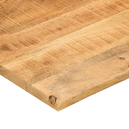 vidaXL Desk Top with Curve 110x50x2.5 cm Solid Wood Rough Mango 6