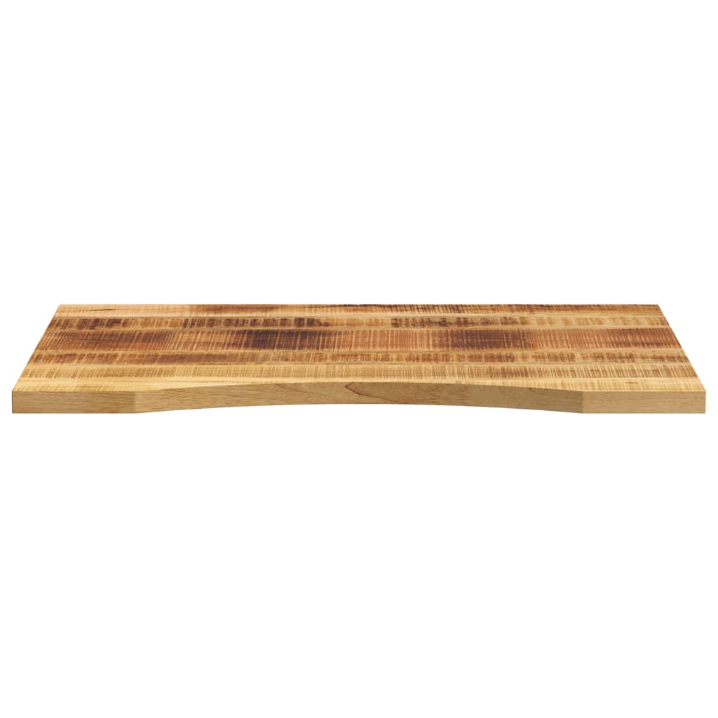 vidaXL Desk Top with Curve 90x60x2.5 cm Solid Wood Rough Mango 3