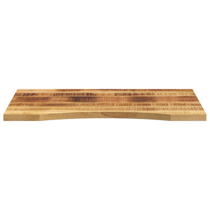 vidaXL Desk Top with Curve 90x60x2.5 cm Solid Wood Rough Mango 3