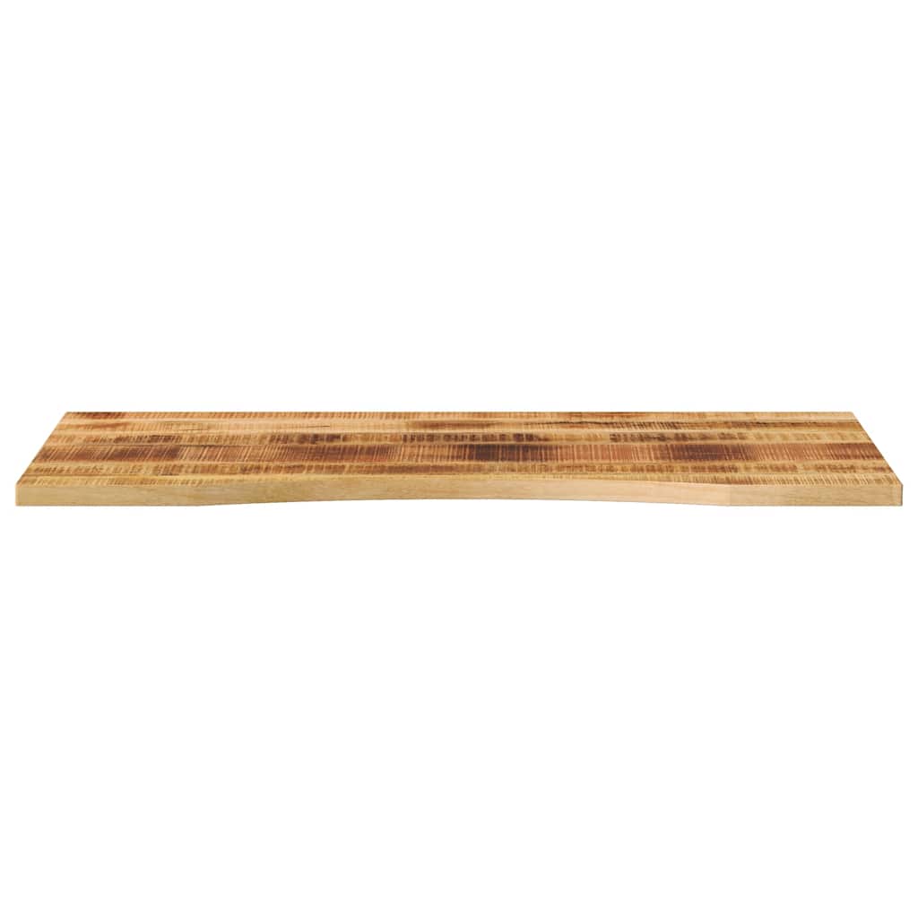 vidaXL Desk Top with Curve 110x60x2.5 cm Solid Wood Rough Mango 3