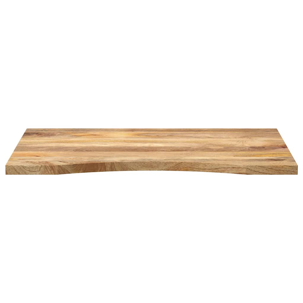 vidaXL Desk Top with Curve 100x60x2.5 cm Solid Wood Rough Mango 3