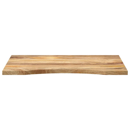 vidaXL Desk Top with Curve 100x60x2.5 cm Solid Wood Rough Mango 3