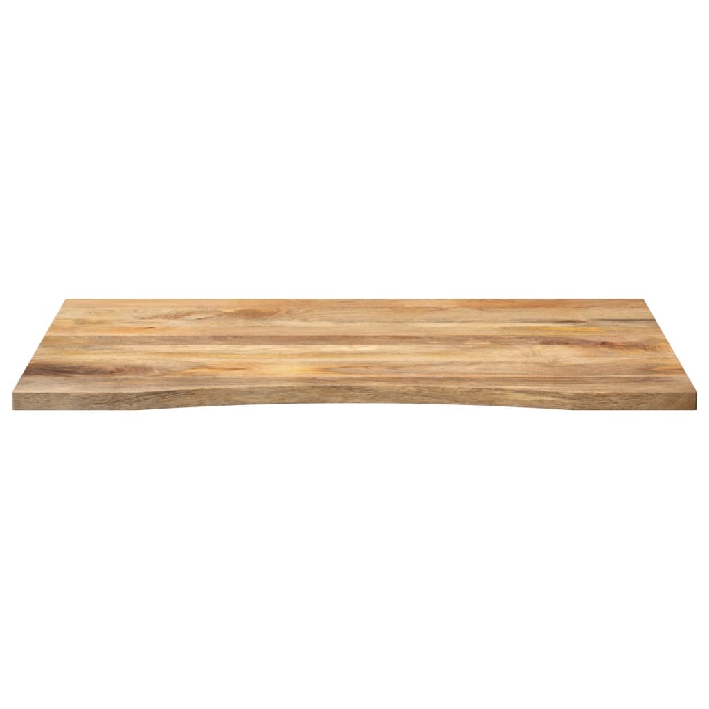 vidaXL Desk Top with Curve 100x80x2,5 cm Solid Wood Rough Mango 3