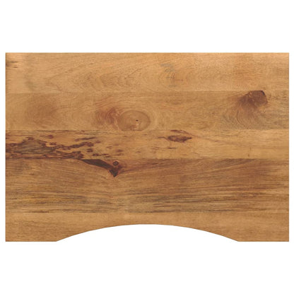 vidaXL Desk Top with Curve 100x50x2.5 cm Solid Wood Rough Mango 1
