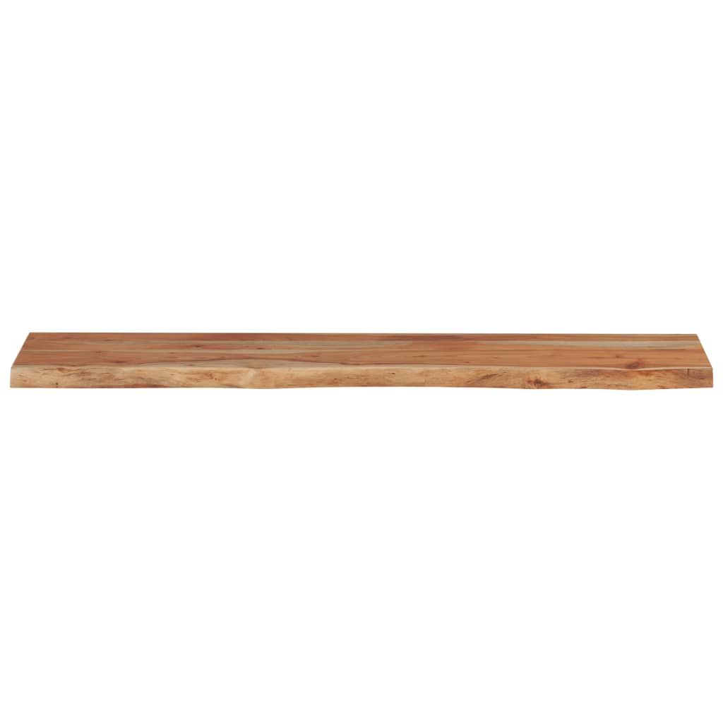 vidaXL Wall Shelf 120x20x2.5 cm Rectangular Solid Wood Acacia Live Edge 4