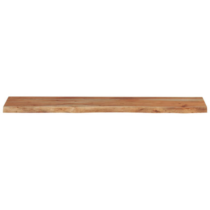 vidaXL Wall Shelf 120x20x2.5 cm Rectangular Solid Wood Acacia Live Edge 4