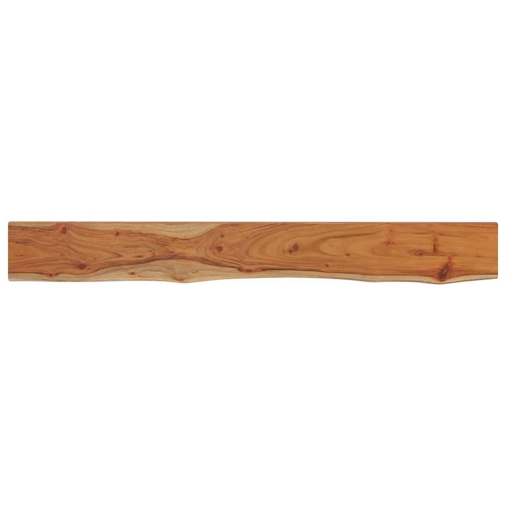 Wall Shelf Rectangular Solid Wood Acacia Live Edge Natural Height 2.5 cm Solid acacia wood Depth 20 cm 140 cm
