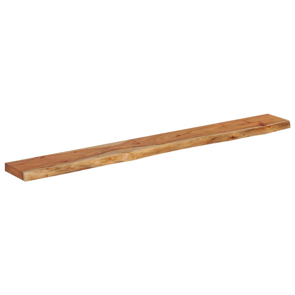 vidaXL Wall Shelf 140x20x2.5cm Rectangular Solid Wood Acacia Live Edge 3
