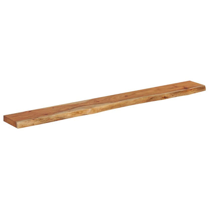 Wall Shelf Rectangular Solid Wood Acacia Live Edge Natural Height 2.5 cm Solid acacia wood Depth 20 cm 140 cm