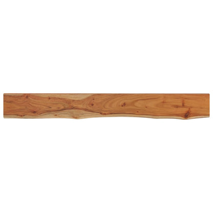 vidaXL Wall Shelf 160x20x2.5cm Rectangular Solid Wood Acacia Live Edge 2