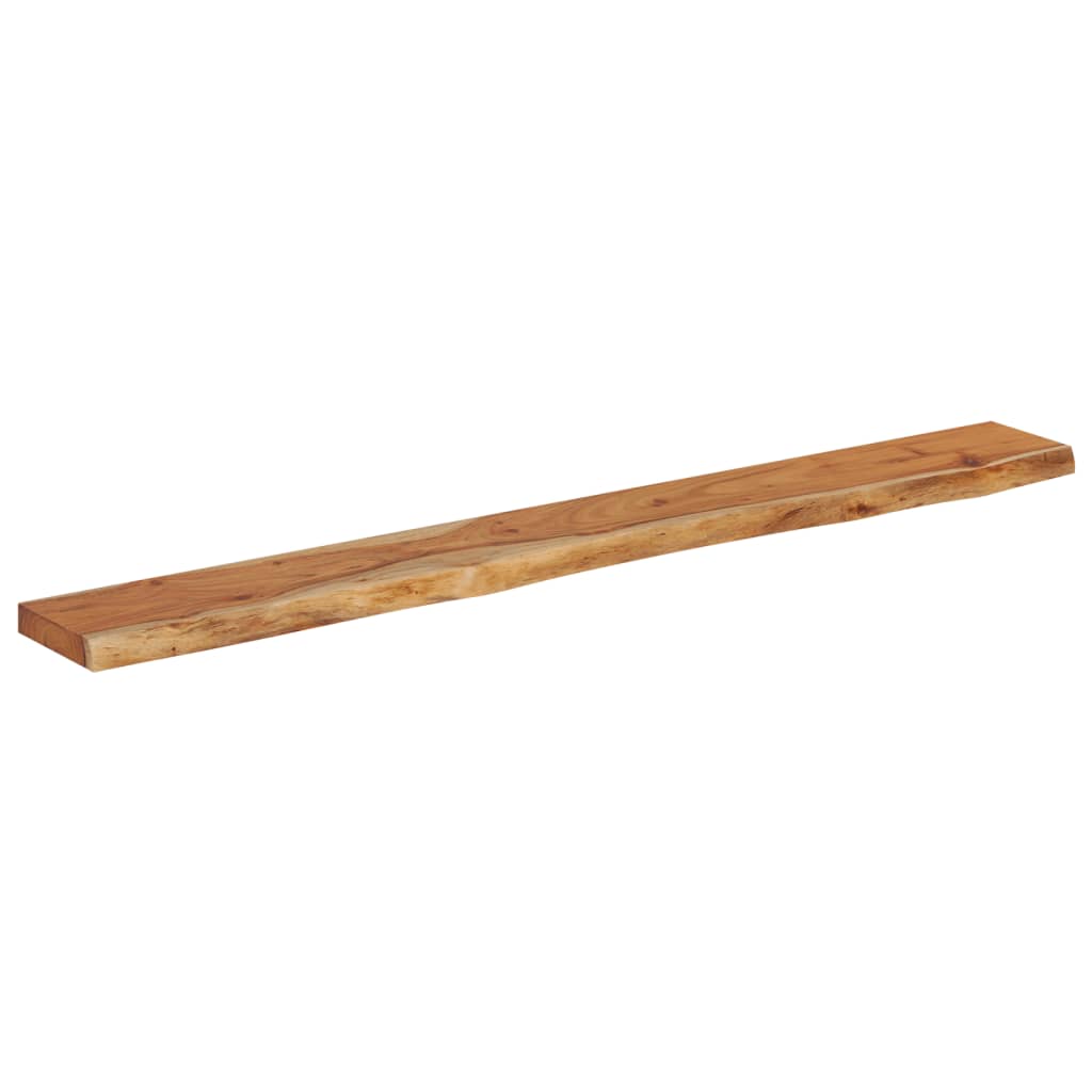 Wall Shelf Rectangular Solid Wood Acacia Live Edge Natural Height 2.5 cm Solid acacia wood Depth 20 cm 160 cm