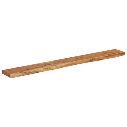 Wall Shelf Rectangular Solid Wood Acacia Live Edge Natural Height 2.5 cm Solid acacia wood Depth 20 cm 160 cm