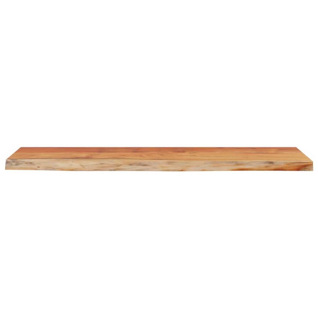 vidaXL Wall Shelf 120x30x2.5cm Rectangular Solid Wood Acacia Live Edge 4