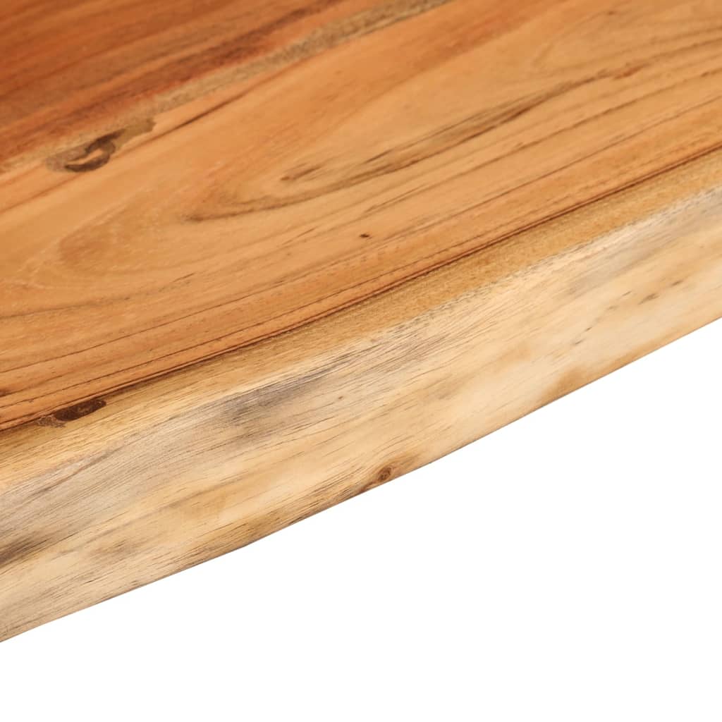 vidaXL Wall Shelf 120x30x2.5cm Rectangular Solid Wood Acacia Live Edge 6