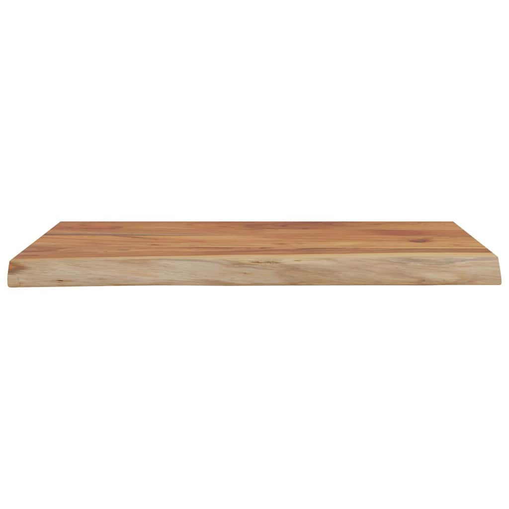 vidaXL Wall Shelf 50x40x2.5 cm Rectangular Solid Wood Acacia Live Edge 4