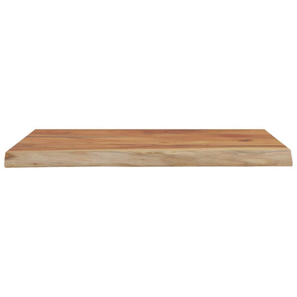 vidaXL Wall Shelf 50x40x2.5 cm Rectangular Solid Wood Acacia Live Edge 4