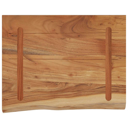 vidaXL Wall Shelf 50x40x2.5 cm Rectangular Solid Wood Acacia Live Edge 5