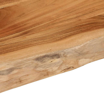 vidaXL Wall Shelf 50x40x2.5 cm Rectangular Solid Wood Acacia Live Edge 6