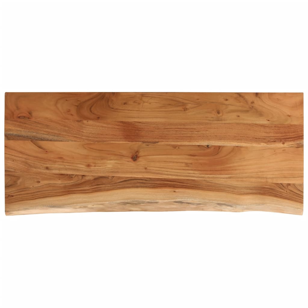 vidaXL Table Top 100x40x2.5 cm Rectangular Solid Wood Acacia Live Edge 2