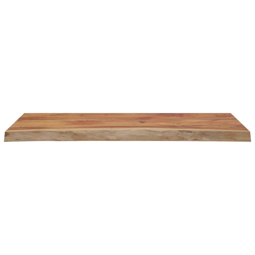 vidaXL Table Top 110x40x2.5 cm Rectangular Solid Wood Acacia Live Edge 4