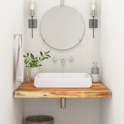 vidaXL Bathroom Countertop 60x60x2.5 cm Square Solid Wood Acacia Natural Solid Acacia Wood