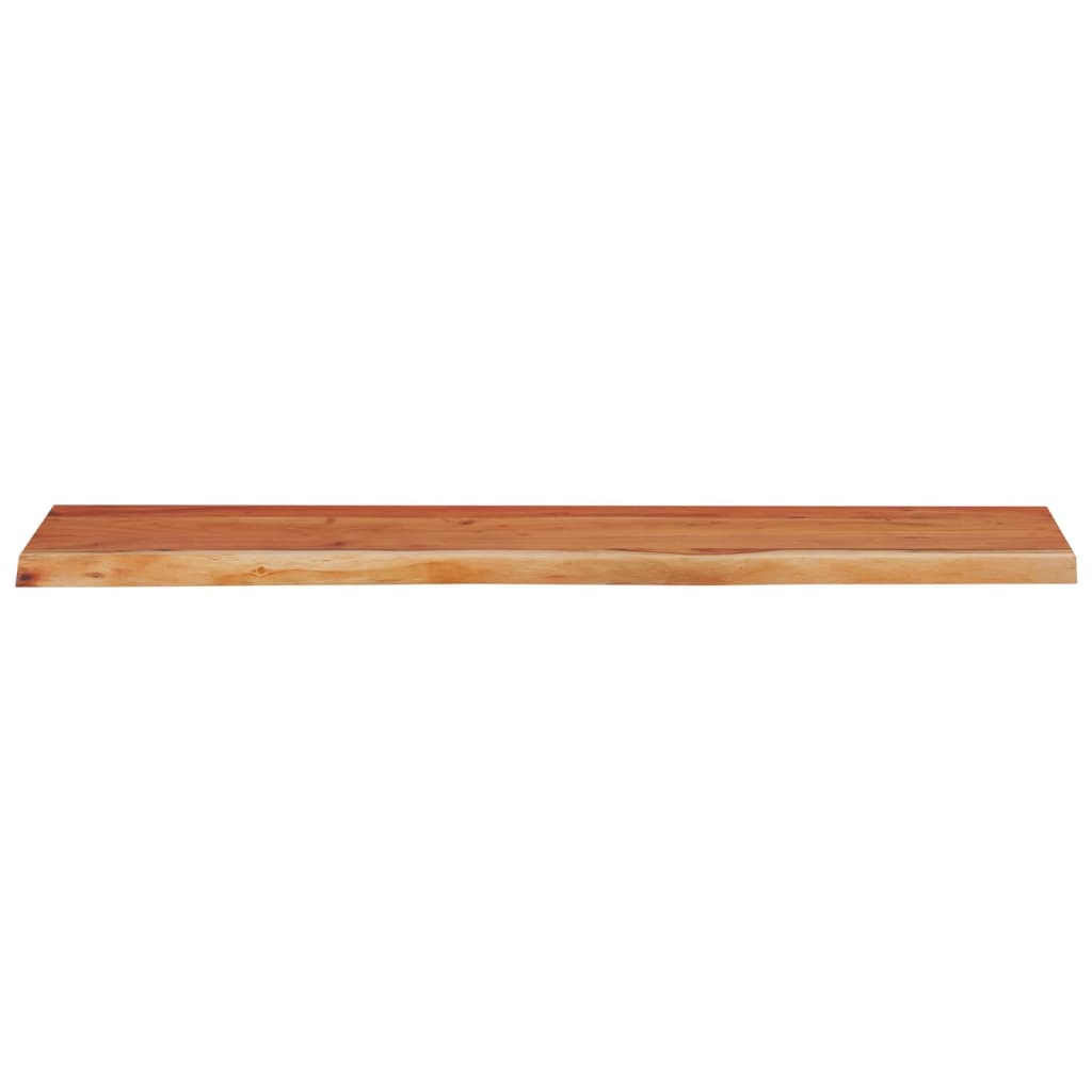 vidaXL Wall Shelf 110x30x3.8 cm Rectangular Solid Wood Acacia Live Edge 4