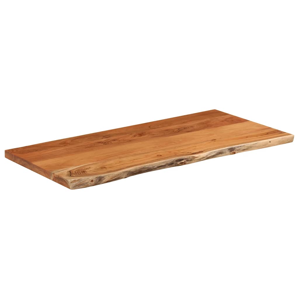 vidaXL Table Top 80x40x3.8 cm Rectangular Solid Wood Acacia Live Edge 3