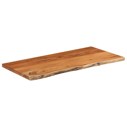 vidaXL Table Top 80x40x3.8 cm Rectangular Solid Wood Acacia Live Edge 3
