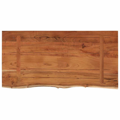 vidaXL Table Top 80x40x3.8 cm Rectangular Solid Wood Acacia Live Edge 5