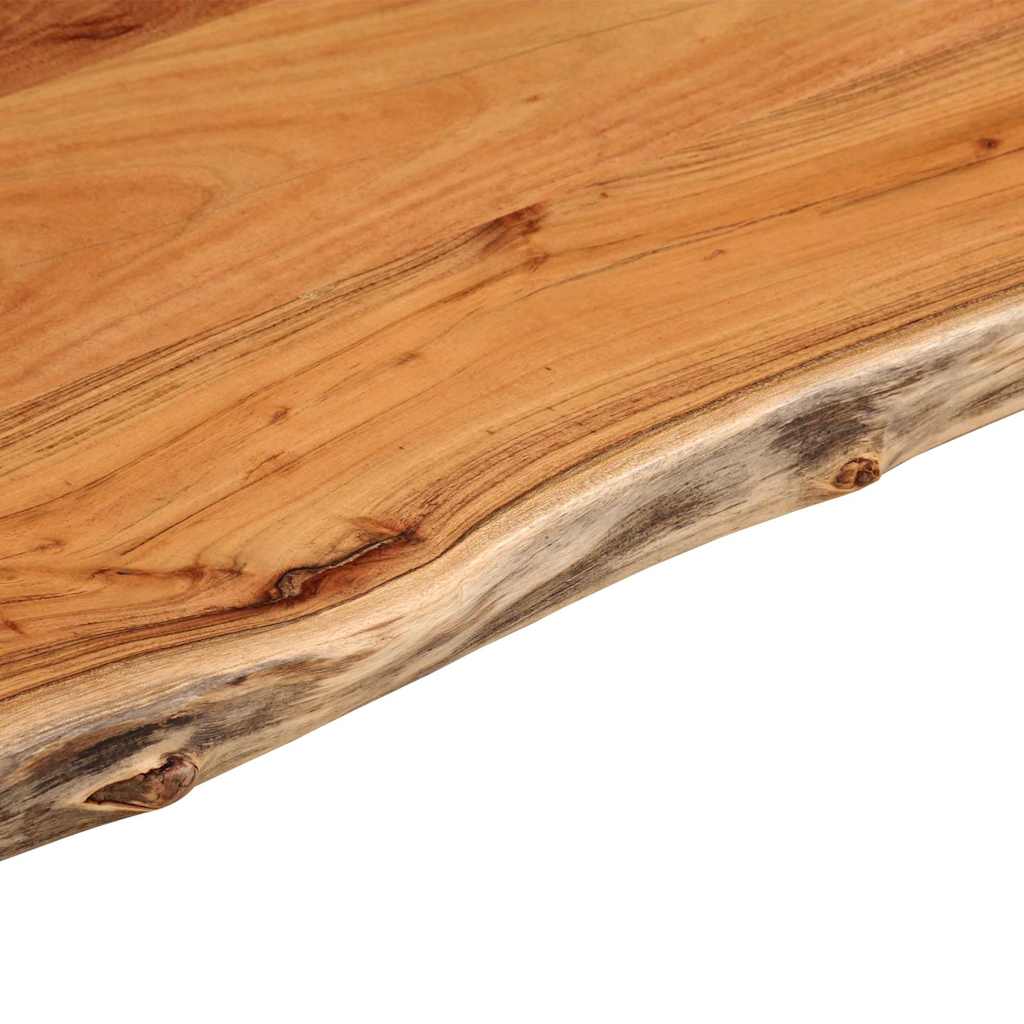 vidaXL Table Top 80x40x3.8 cm Rectangular Solid Wood Acacia Live Edge 6