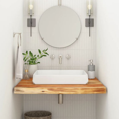 vidaXL Bathroom Countertop 60x60x2.5 cm Square Solid Wood Acacia Natural Solid Acacia Wood