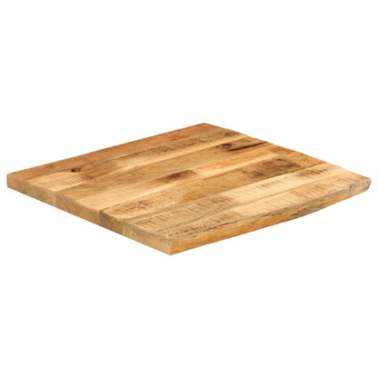 vidaXL Table Top 60x60x2.5 cm Live Edge Solid Wood Rough Mango 2