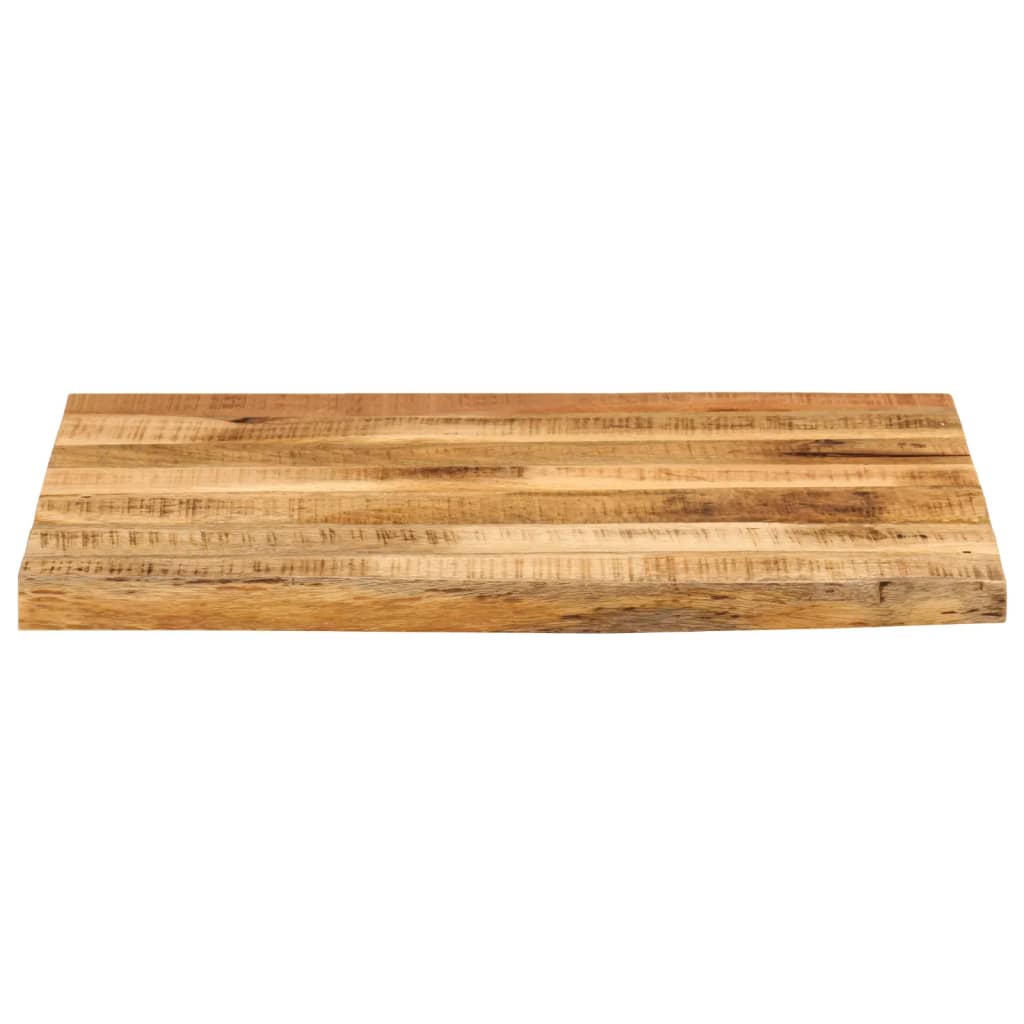 vidaXL Table Top 60x60x2.5 cm Live Edge Solid Wood Rough Mango 3