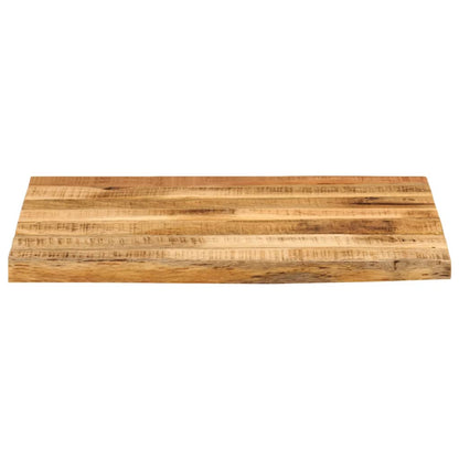 vidaXL Table Top 60x60x2.5 cm Live Edge Solid Wood Rough Mango 3