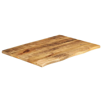 vidaXL Table Top 80x60x2.5 cm Live Edge Solid Wood Rough Mango 2