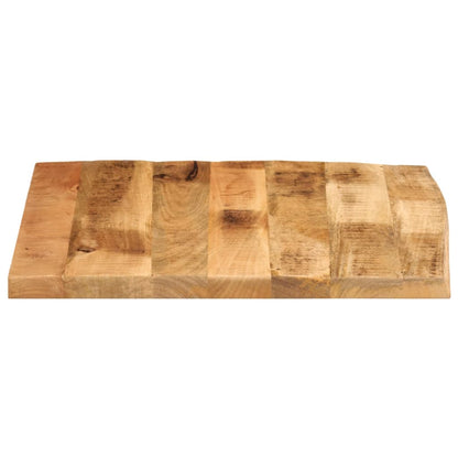 vidaXL Table Top 80x80x2.5 cm Live Edge Solid Wood Rough Mango 4