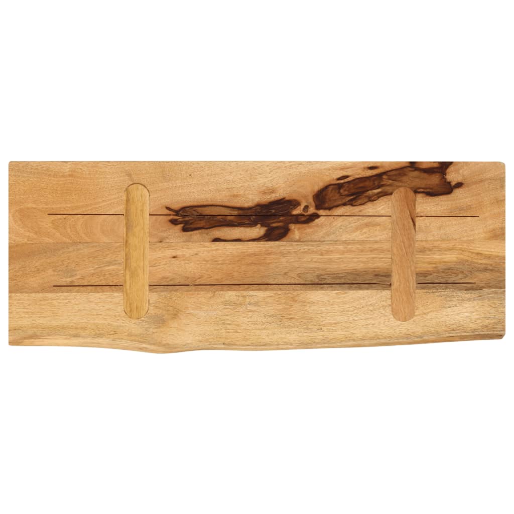 vidaXL Table Top 70x40x3.8 cm Live Edge Solid Wood Rough Mango 5
