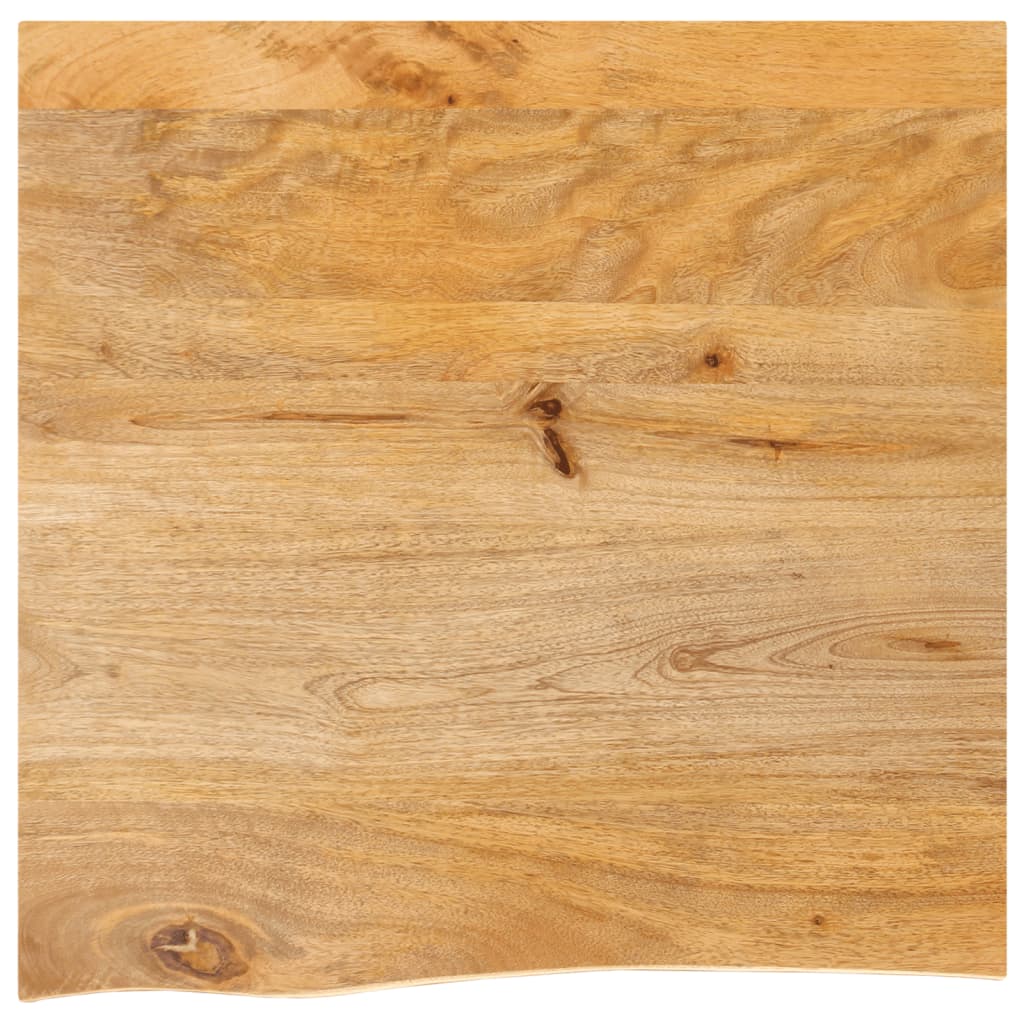 vidaXL Table Top Live Edge 60x60x2.5 cm Solid Wood Mango 1