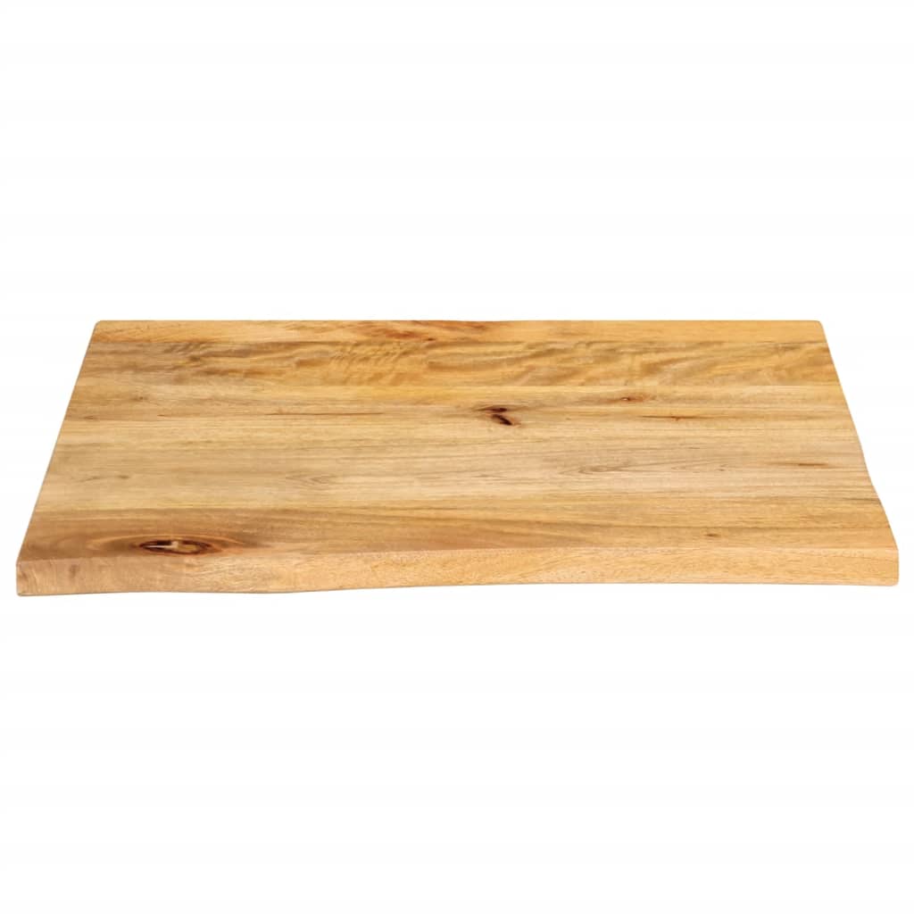 vidaXL Table Top Live Edge 60x60x2.5 cm Solid Wood Mango 3