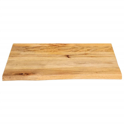 vidaXL Table Top Live Edge 60x60x2.5 cm Solid Wood Mango 3