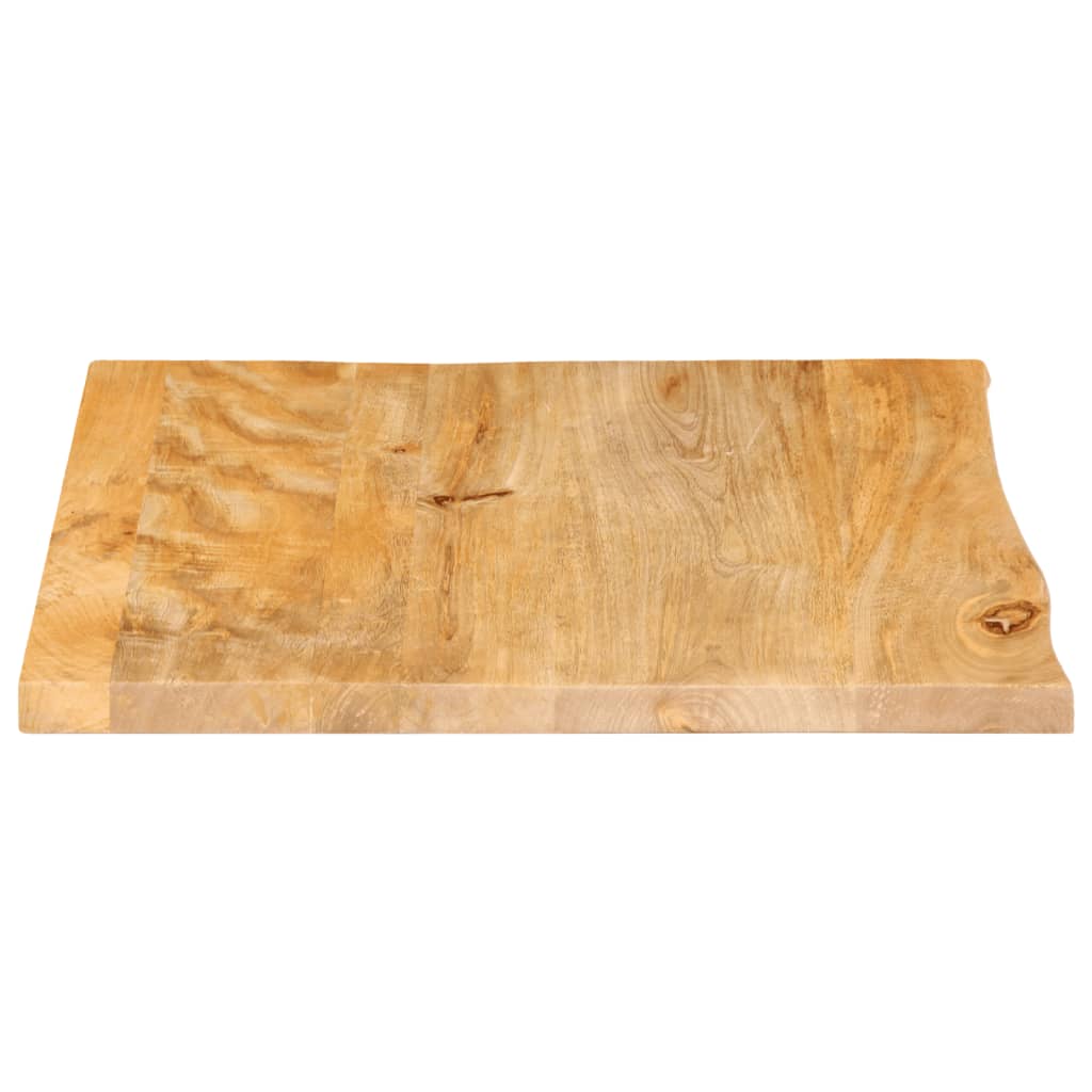 vidaXL Table Top Live Edge 60x60x2.5 cm Solid Wood Mango 4