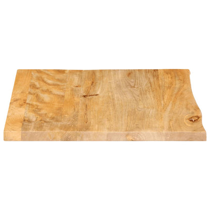 vidaXL Table Top Live Edge 60x60x2.5 cm Solid Wood Mango 4