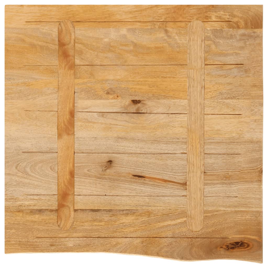 vidaXL Table Top Live Edge 60x60x2.5 cm Solid Wood Mango 5
